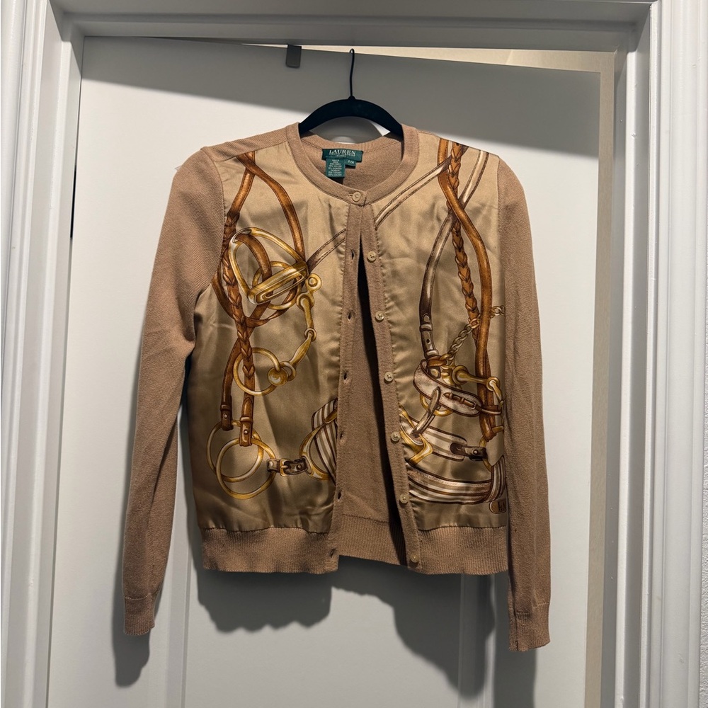 Lauren Ralph Lauren Tan Cardigan